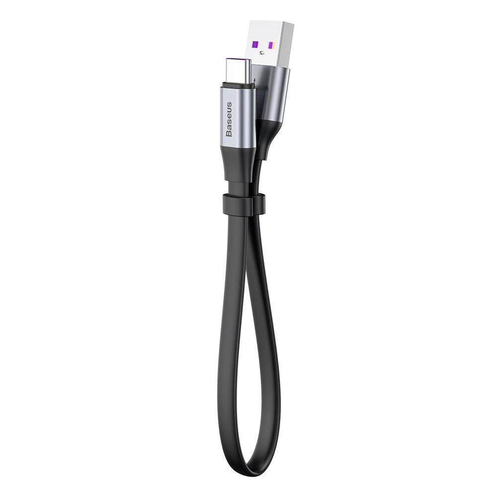 Baseus Simple flat cable USB cable / USB Type C SuperCharge 5A 40W Quick Charge 3.0 QC 3.0 23cm gray (CATMBJ-BG1)_2