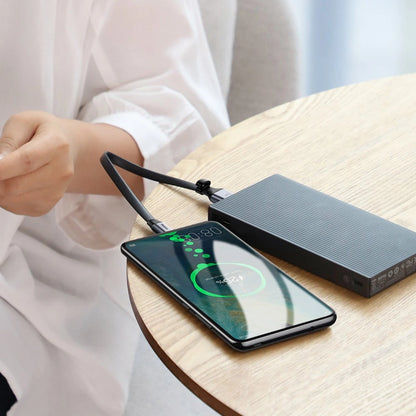 Baseus Simple flat cable USB cable / USB Type C SuperCharge 5A 40W Quick Charge 3.0 QC 3.0 23cm gray (CATMBJ-BG1)_7