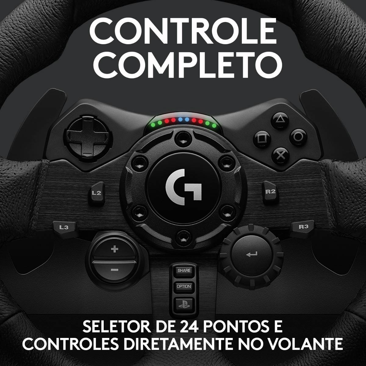 Volante Logitech G923 TrueForce Racing Wheel PS5/PS4/PC