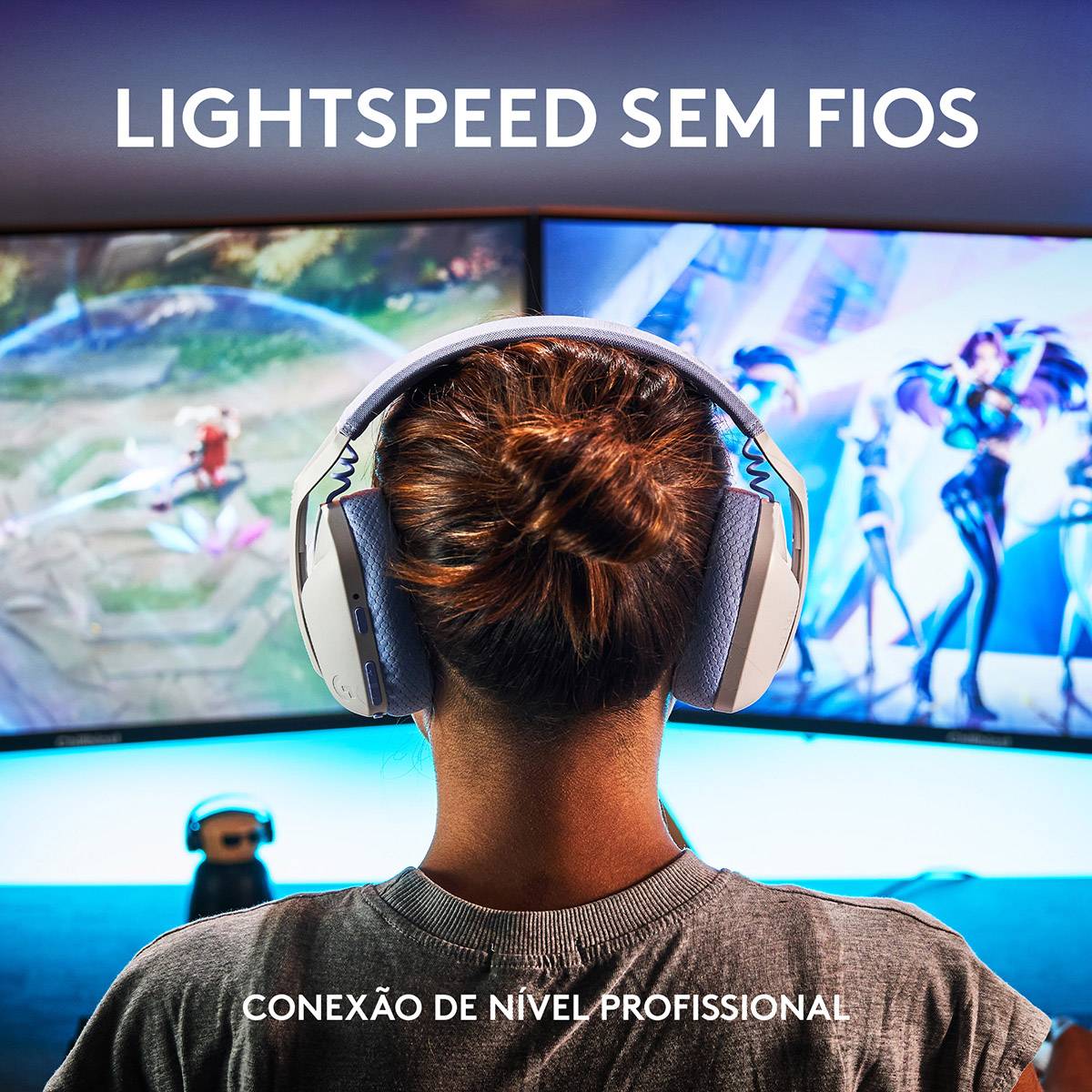 Headset Logitech G435 Lightspeed Wireless Gaming Preto