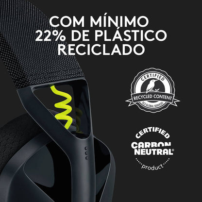 Headset Logitech G435 Lightspeed Wireless Gaming Preto