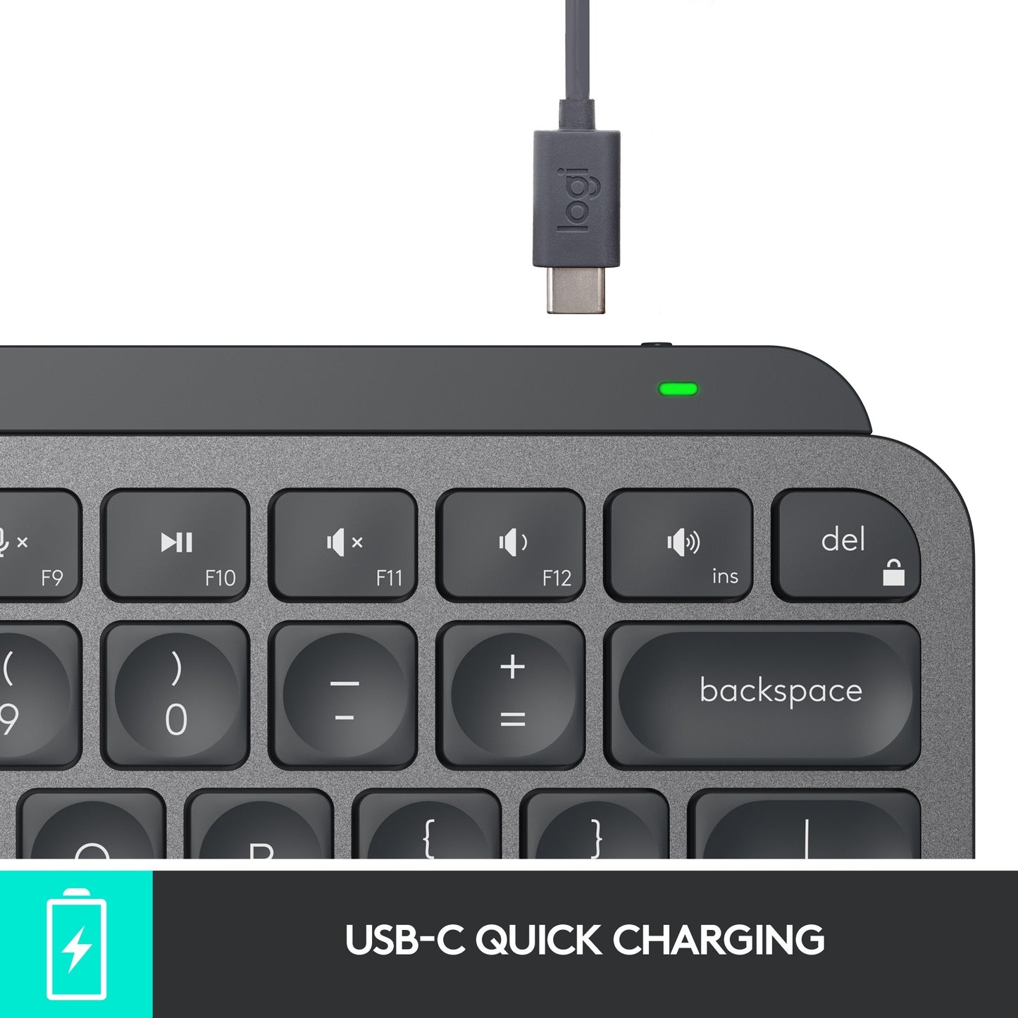 Teclado Logitech MX Keys Mini Grafite Layout Alemão