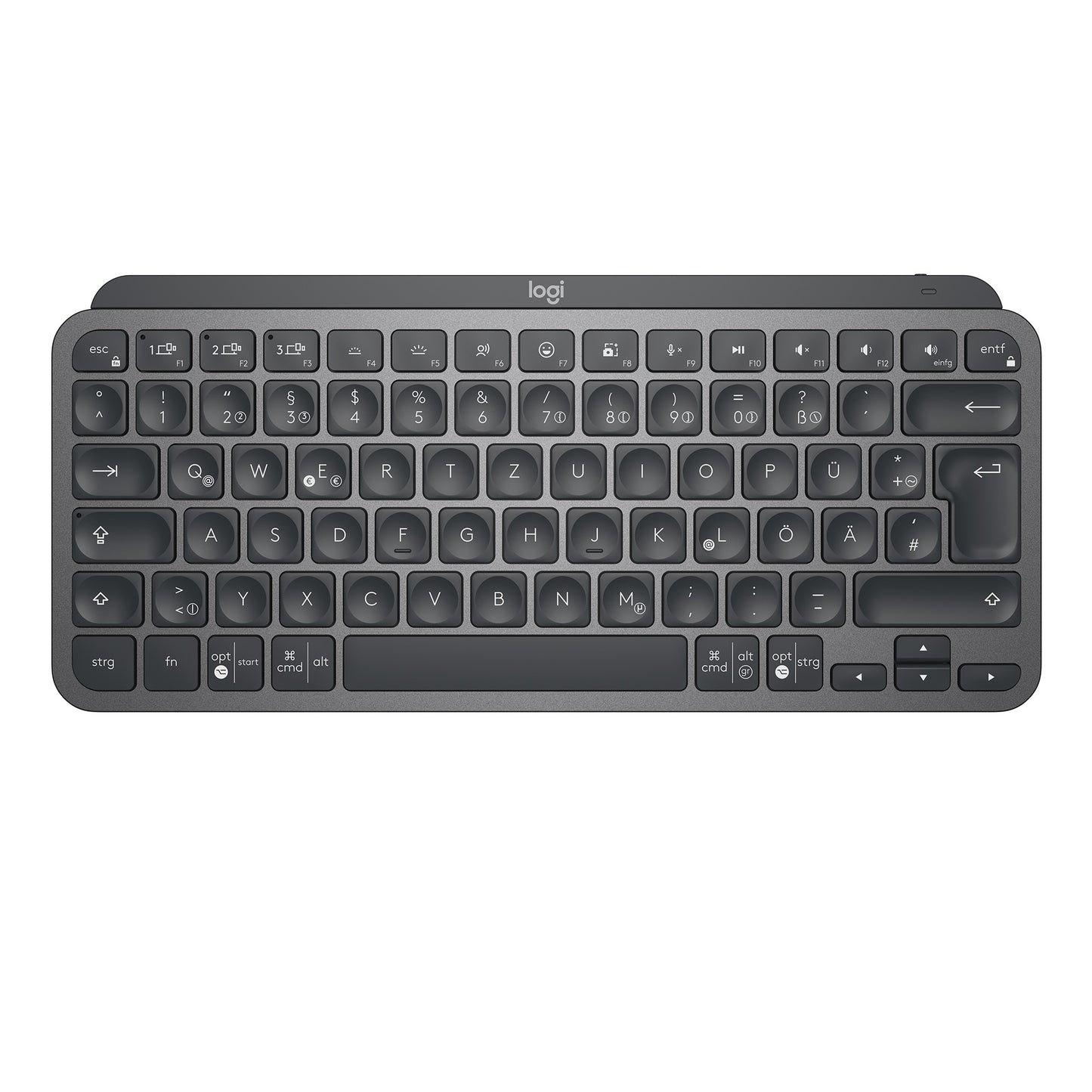 Teclado Logitech MX Keys Mini Grafite Layout Alemão