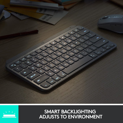 Teclado Logitech MX Keys Mini Grafite Layout Alemão