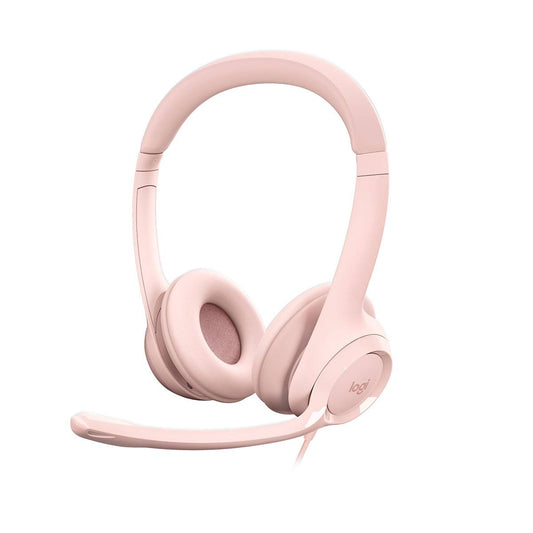 Headset Logitech H390 USB Rosa
