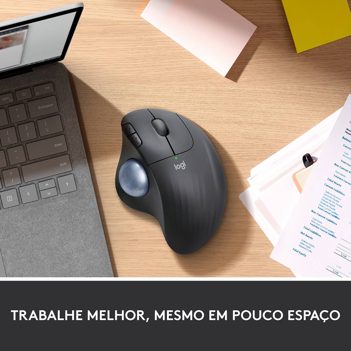 Rato Óptico Logitech Ergo M575S Wireless/Bluetooth Trackball 2000DPI Grafite