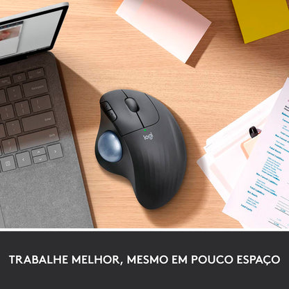 Rato Óptico Logitech Ergo M575S Wireless/Bluetooth Trackball 2000DPI Grafite