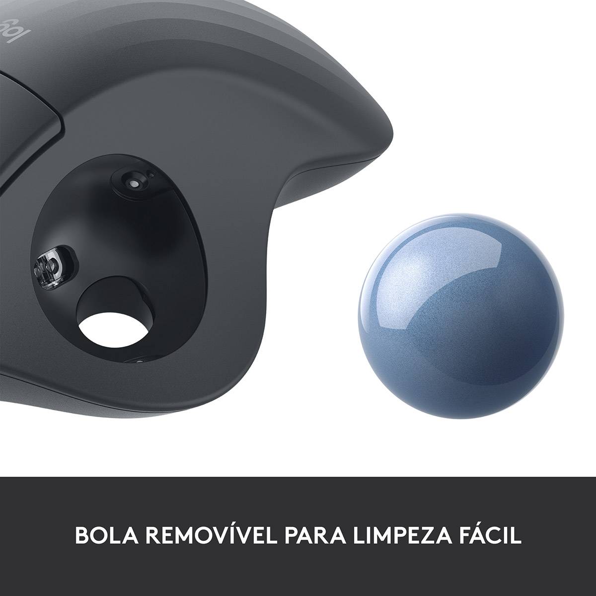 Rato Óptico Logitech Ergo M575S Wireless/Bluetooth Trackball 2000DPI Grafite