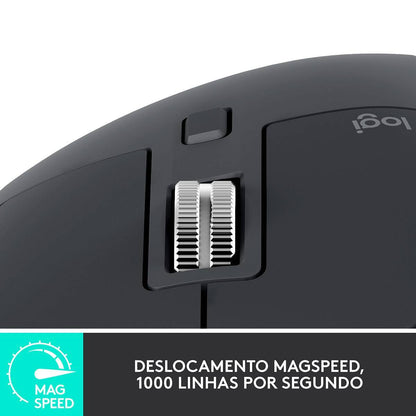 Rato Sem Fios Logitech MX Master 3S Bluetooth 8000 DPI Graphite