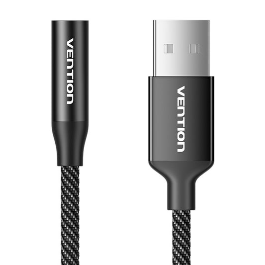 Single-port USB external sound card Vention Gome 1m (black)_0