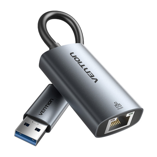 Adapter Vention USB-A + USB-C do Gigabit Ethernet 0.15m_0
