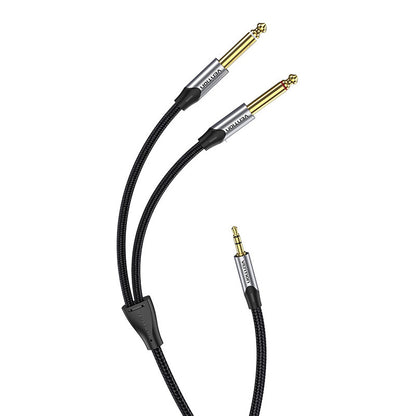 Audio cable mini jack 3.5mm to 2x jack 6.35mm male Vention BARHL 10m_4