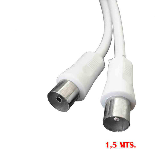 Prolongador tv-video reta 9,5mm, 1,5m embalado branco_0