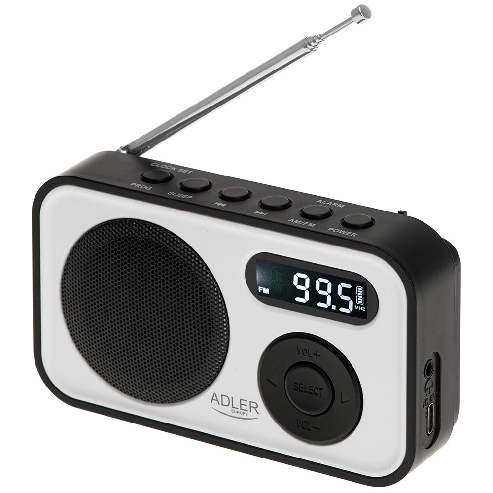 RÃ¡dio digital pll am/fm ad 1906, 12,5 x 3 x 7,5 cm_0
