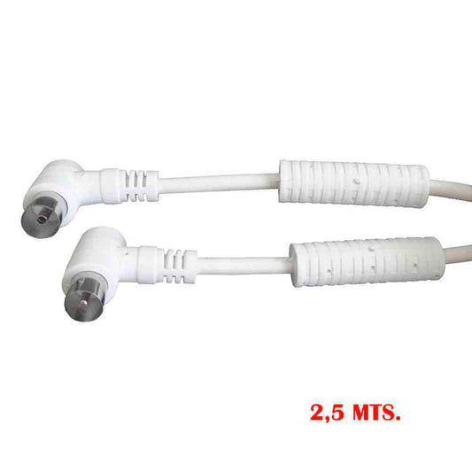 ExtensÃ£o de tv-vÃ­deo angular com filtro 9,5mm - 2,5m branco_0