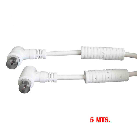 ExtensÃ£o tv-video curvo com filtro 9,5mm - 5m branco_0