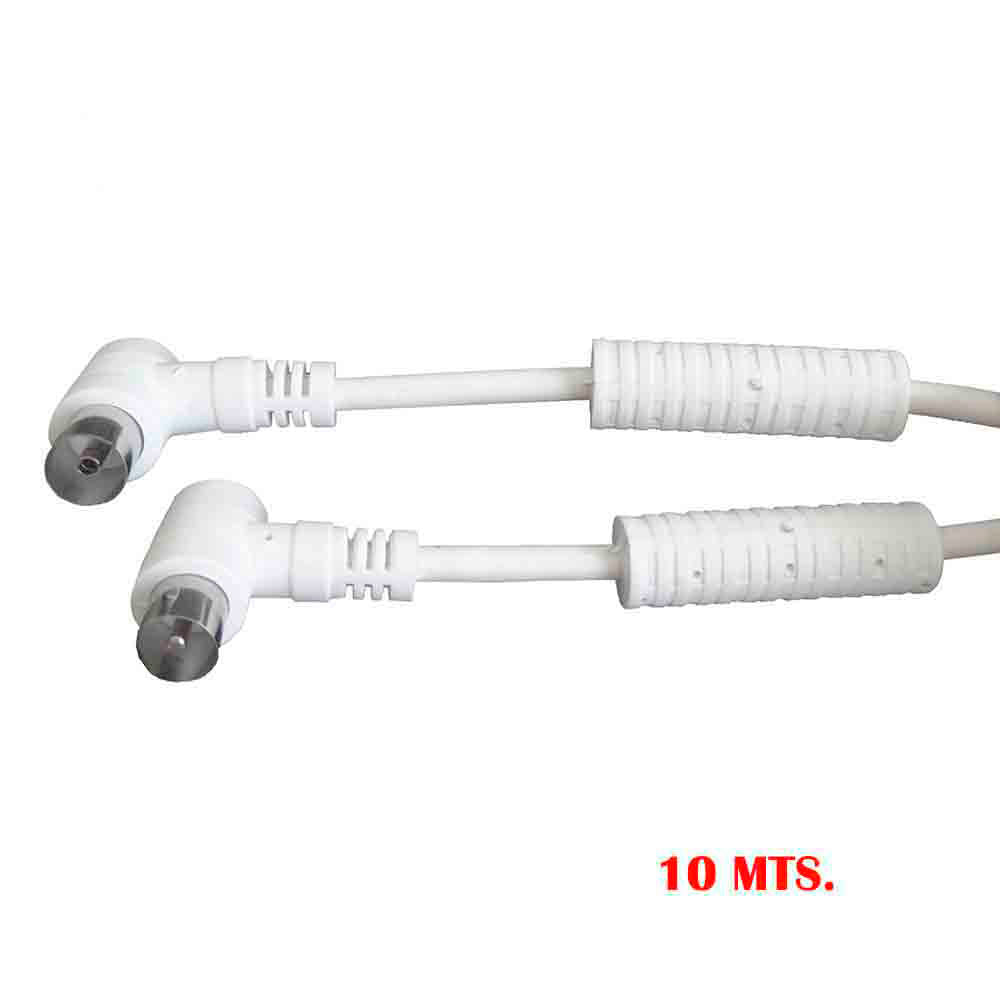 Prolongador tv/video curvo com filtro 9,5mm 10m embalado branco_0