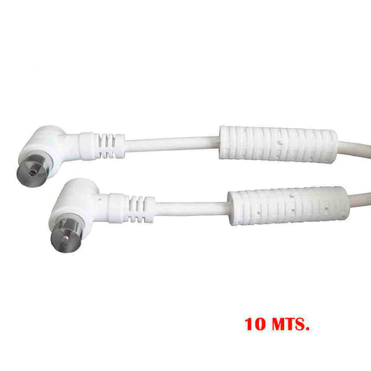 Prolongador tv/video curvo com filtro 9,5mm 10m embalado branco_0