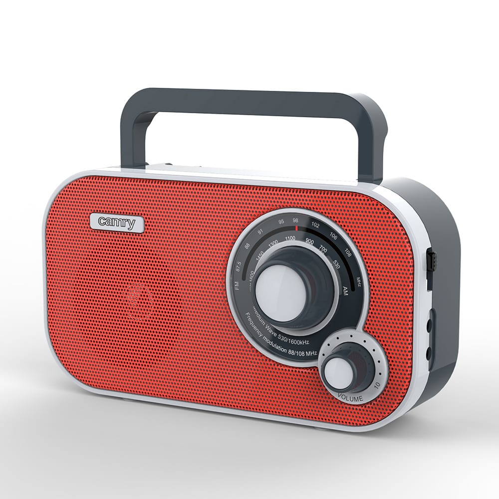 RÃ¡dio am/fm vermelho cr 1140, 21 x 5,6 x 12 cm_0