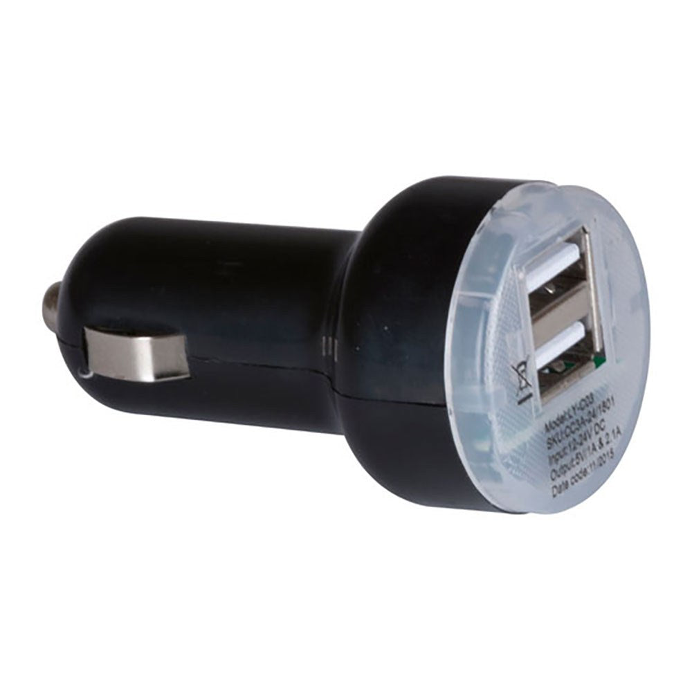 Carregador veicular usb duplo 2,1 a_0