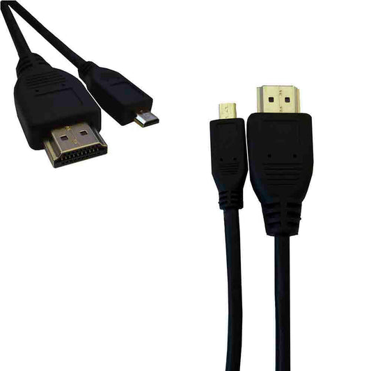 ConexÃ£o hdmi a micro hdmi alta velocidade 1.4 macho macho 1m_0