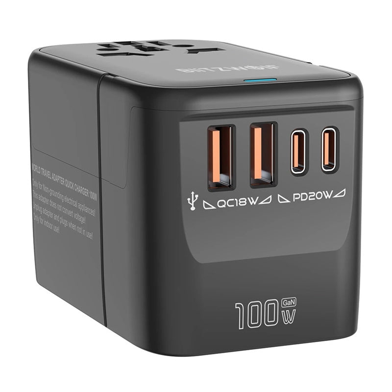Blitzwolf BW-TA2 5-in-1 Travel Adapter 2xUSB PD + 2xC QC + C GaN 100W_1