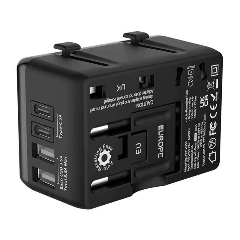 Blitzwolf BW-TA1 4-in-1 Travel Adapter 2xUSB + C + PD 20W_3