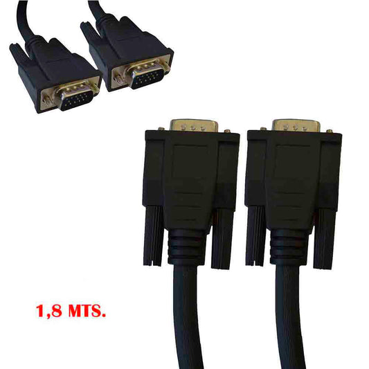 ConexÃ£o super vga macho macho 1,8m_0