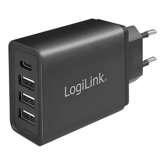 Carregador rÃ¡pido 27w x 4 usb (apenas ficha de parede) logilink_0