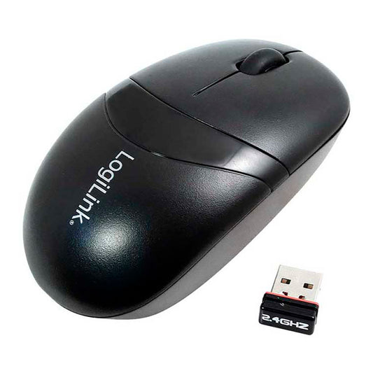 Rato sem fios 2,4 ghz, 3 teclas, preto logilink_0
