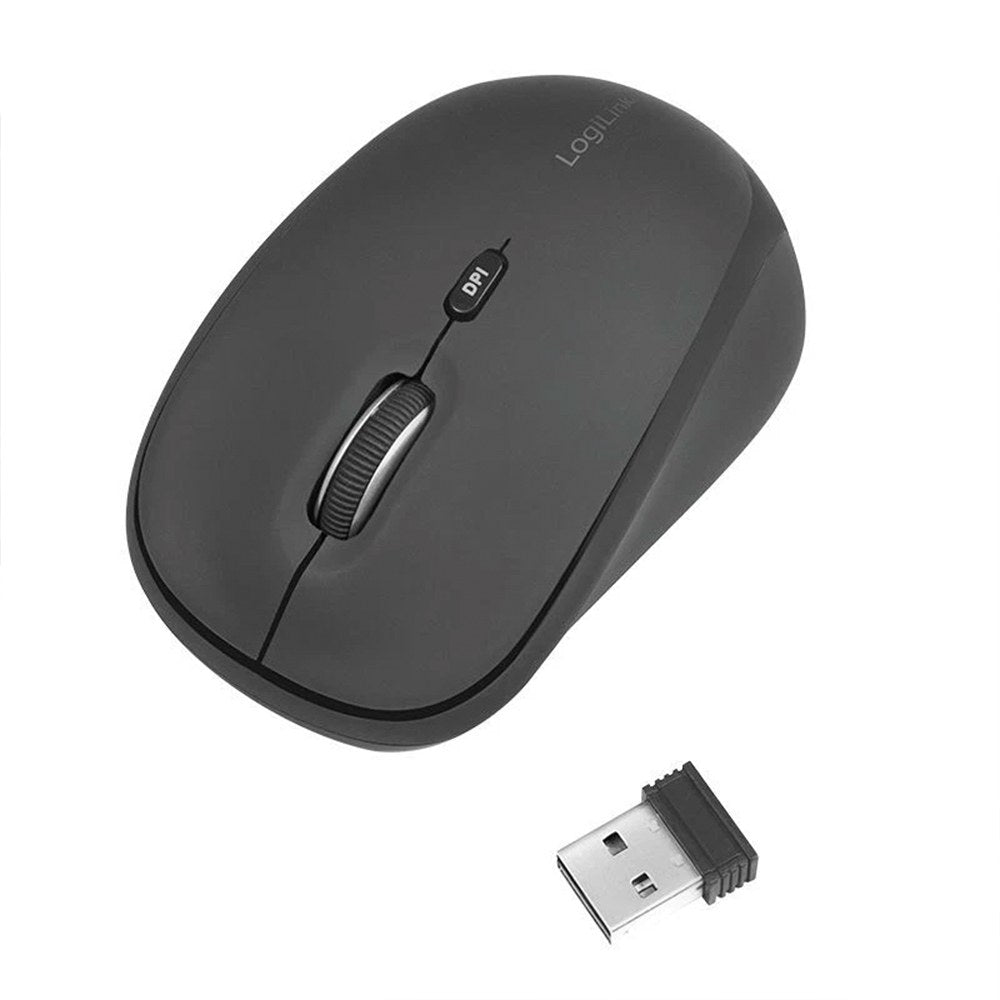 Rato ergonÃ³mico, sem fios, 2,4 ghz, 1600 dpi, preto_0