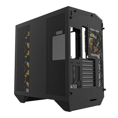 Darkflash DY470 computer case (black) + 4 fans + GPU bracket_7