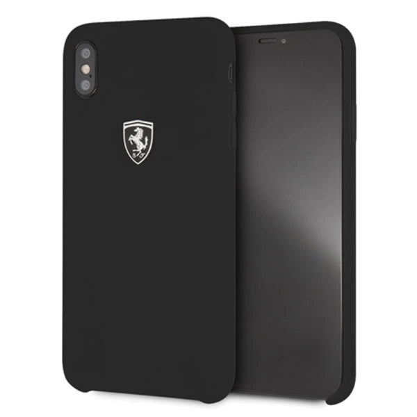 Ferrari Hardcase FEOSIHCI65BK iPhone Xs Max black/black Silicone Off track_1