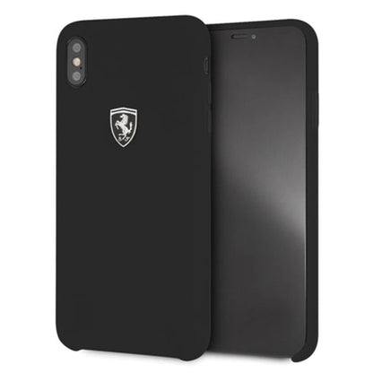 Ferrari Hardcase FEOSIHCI65BK iPhone Xs Max black/black Silicone Off track_1
