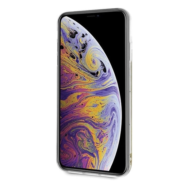 Guess GUHCI65GLCPI iPhone Xs Max różowy /pink hard case California Glow in the dark_5