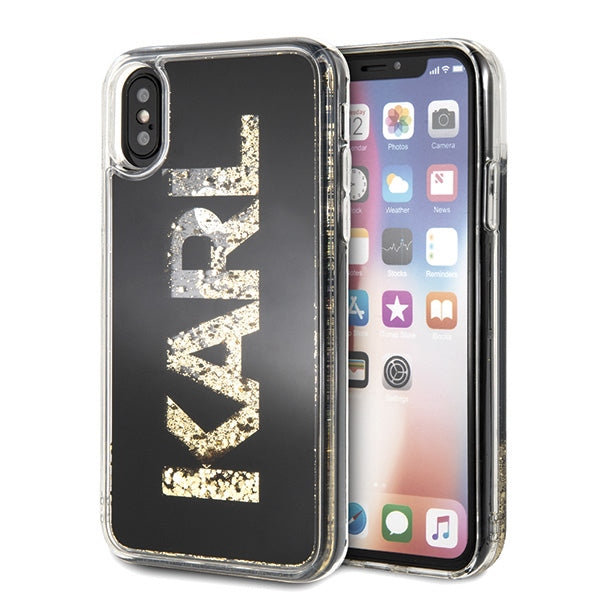 Karl Lagerfeld Karl Logo Glitter iPhone X/Xs Case - Black_0