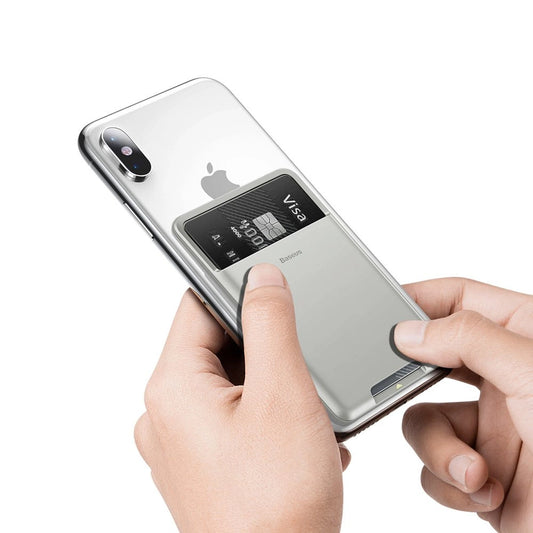 Baseus self-adhesive card case for phone documents gray (ACKD-B0G)_0
