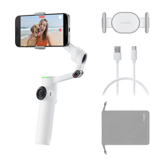 Insta360 Flow 2 Pro AI Tracker Stabilizer Bundle (white)_0