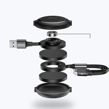 Baseus Golden Loop 3in1 extendable cable USB - micro USB / Lightning / USB-C 3.5A 35cm - 120cm black (CAMLT-JH01)_5