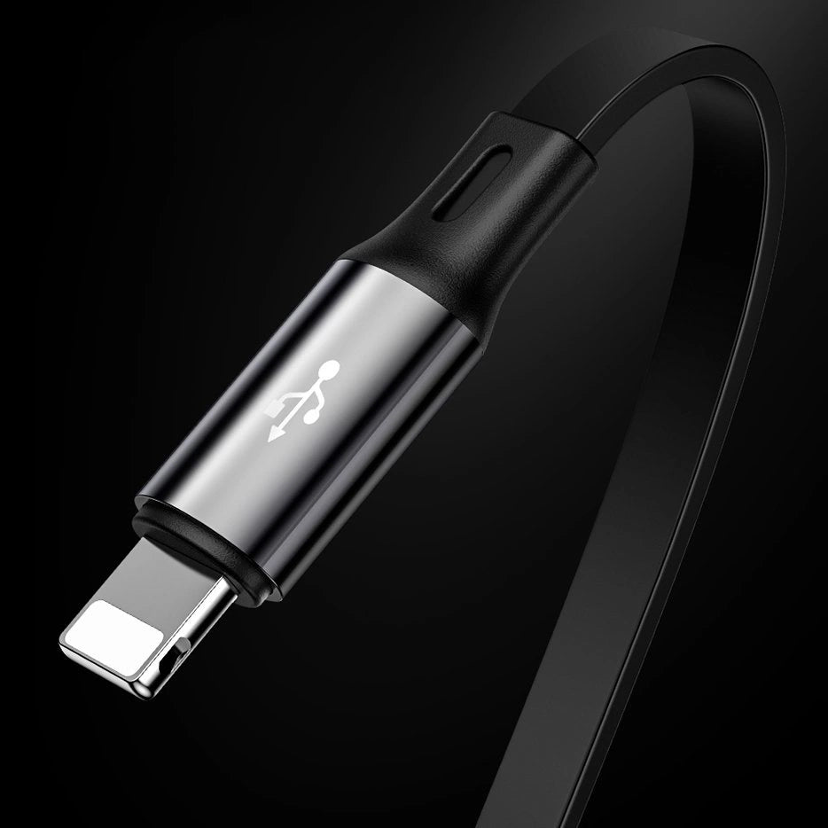 Baseus Golden Loop 3in1 extendable cable USB - micro USB / Lightning / USB-C 3.5A 35cm - 120cm black (CAMLT-JH01)_11