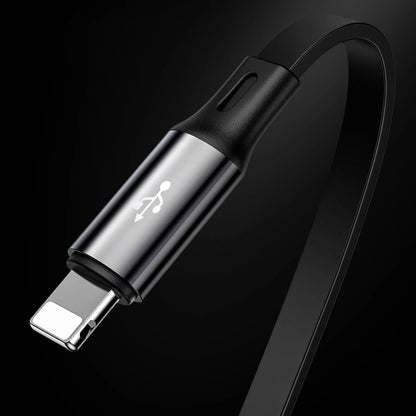 Baseus Golden Loop 3in1 extendable cable USB - micro USB / Lightning / USB-C 3.5A 35cm - 120cm black (CAMLT-JH01)_11