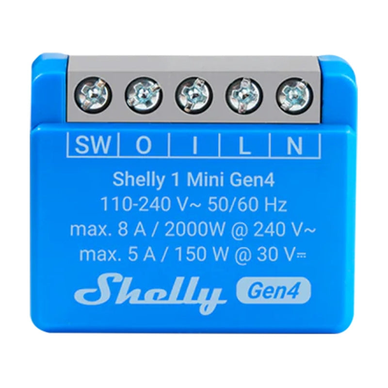Mini Relé Shelly / Preto / 1 Mini Gen4_0