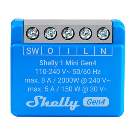 Mini Relé Shelly / Preto / 1 Mini Gen4_0