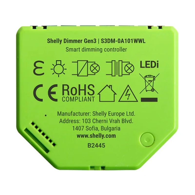 Dimmer Gen3 Shelly / Preto_2