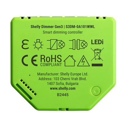Dimmer Gen3 Shelly / Preto_2
