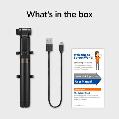 Selfie stick Spigen S540W Bluetooth with tripod - black_42