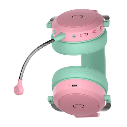 Cooler Master CH351-MC gaming headphones (green-pink)_3