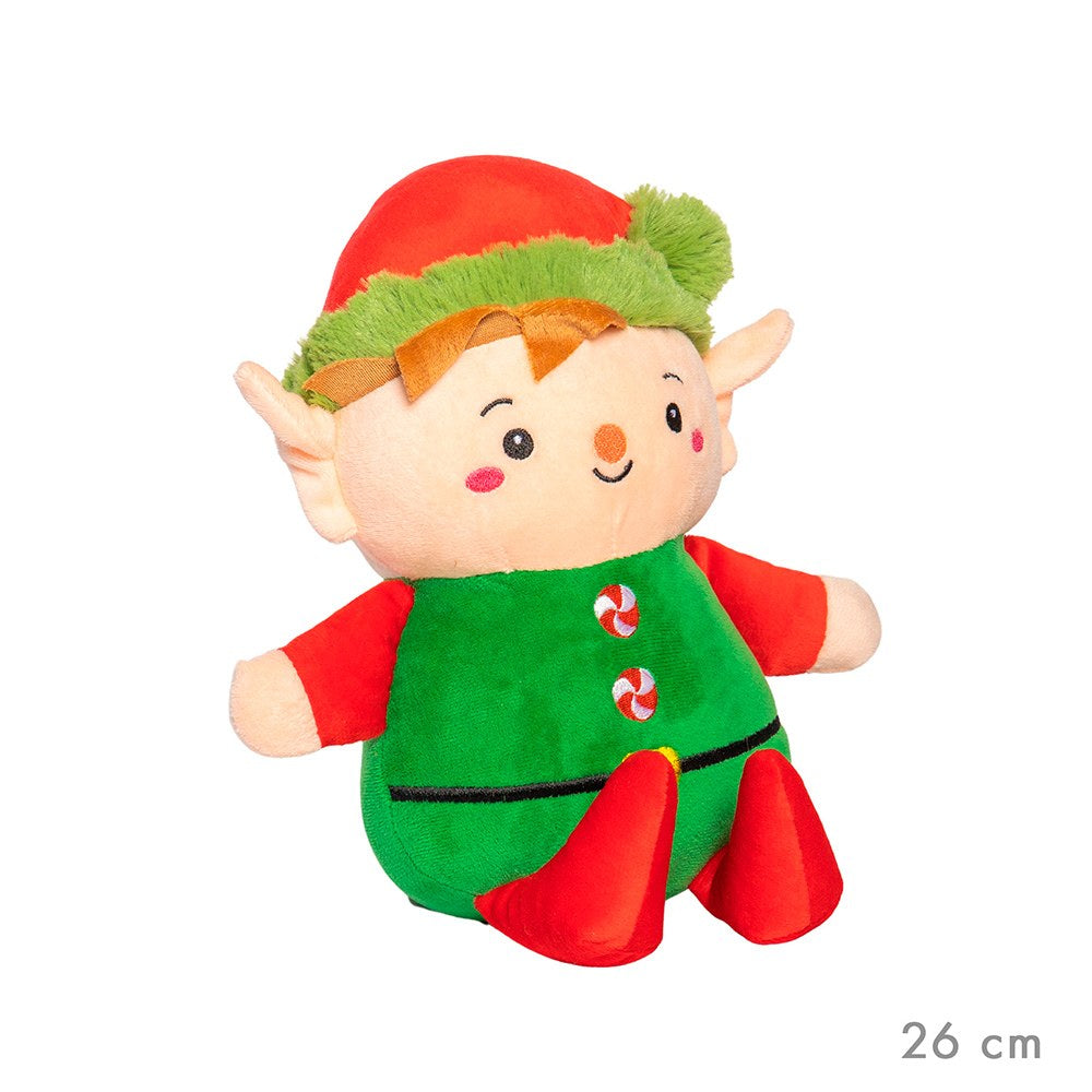Boneco de peluche elfo 26 x 32 cm_0