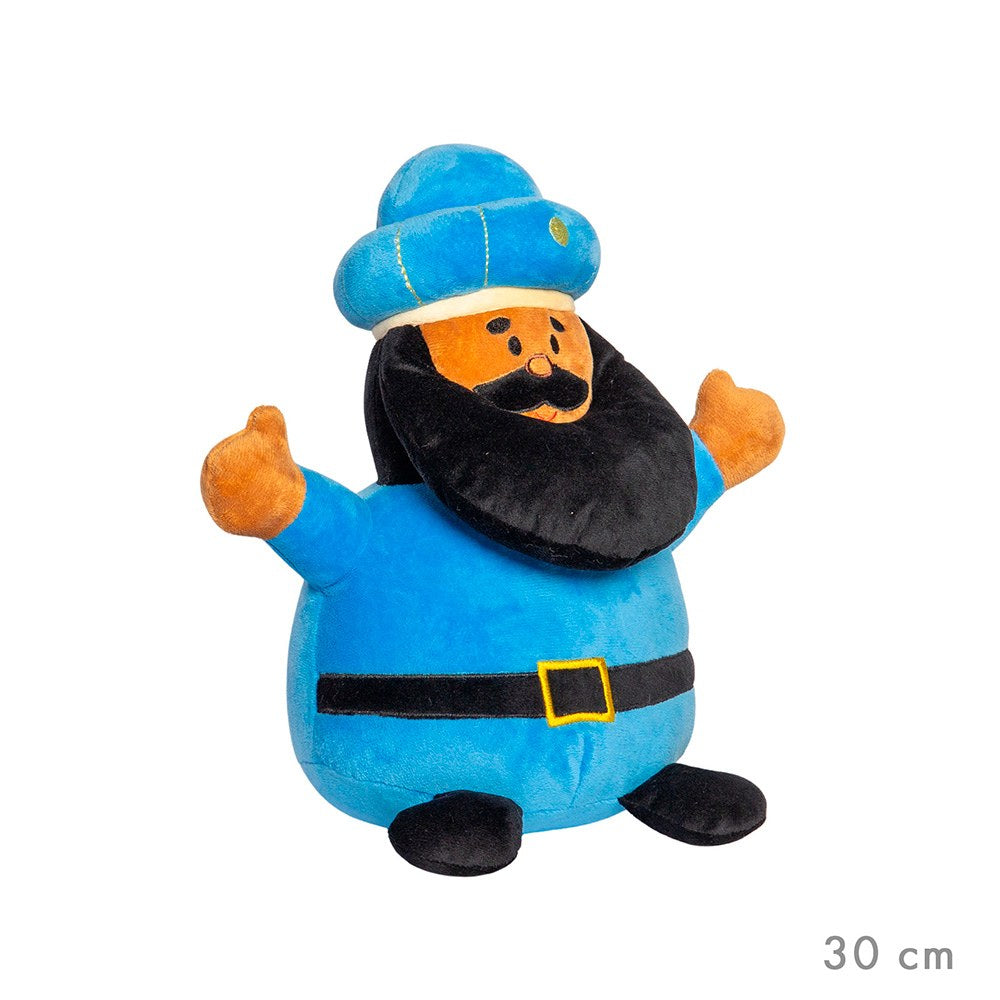 Boneco de peluche reis magos 32 x 35 cm modelo baltasar_0