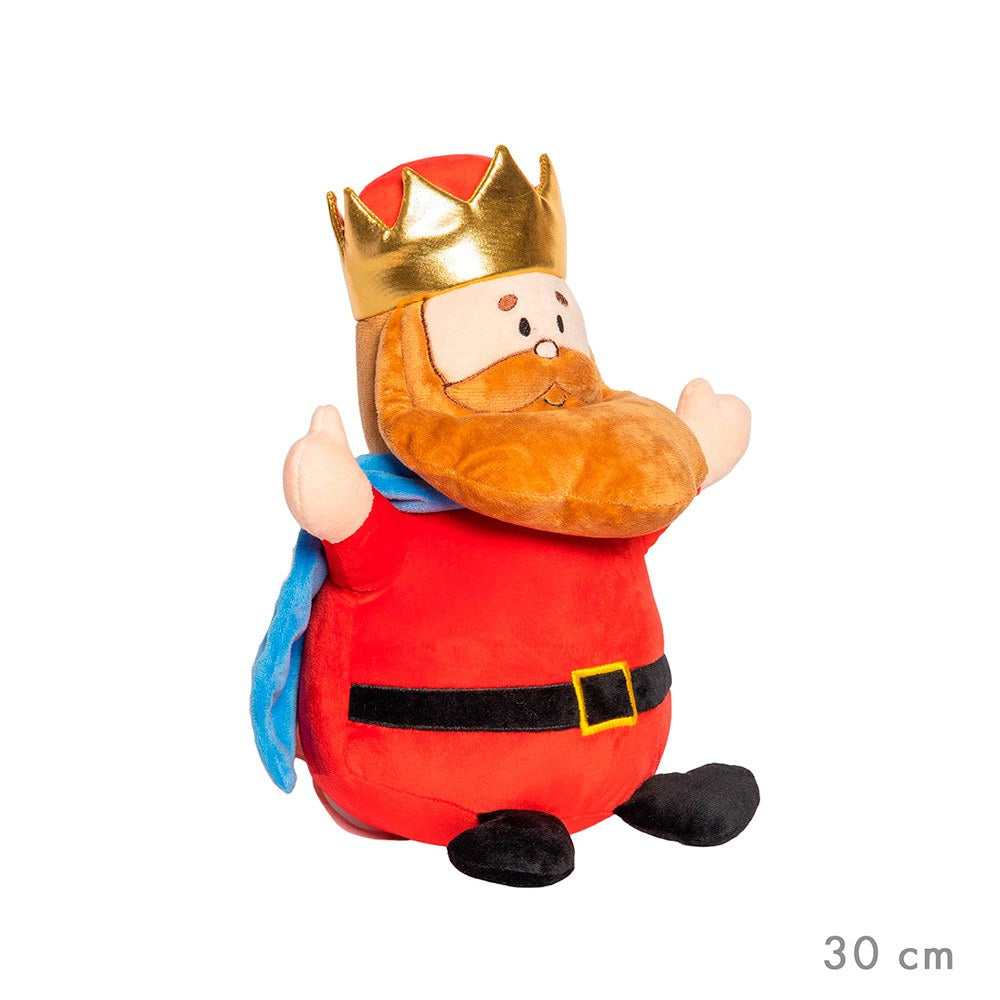Boneco de peluche reis magos 30 x 31 cm modelo gaspar_0